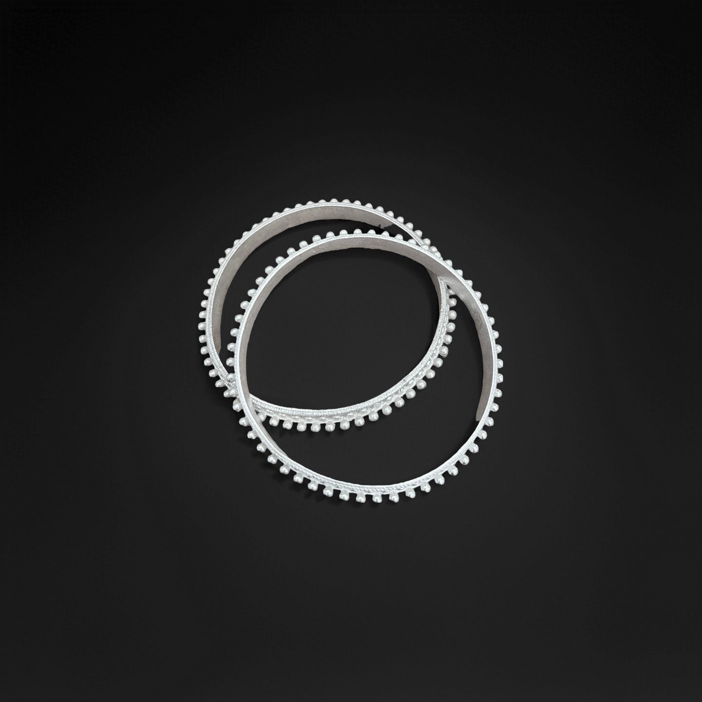 Starry Sky-Inspired Bubble Bead Pattern Silver Bracelet: A Distinctive Yunnan Yi Ethnic Jewelry Masterpiece