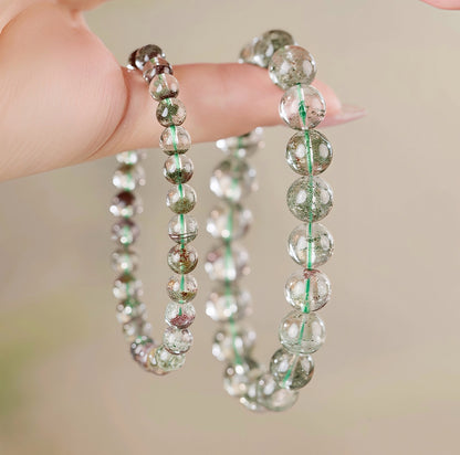 Green Phantom Quartz The Wealth & Wellness Stone-bracelet