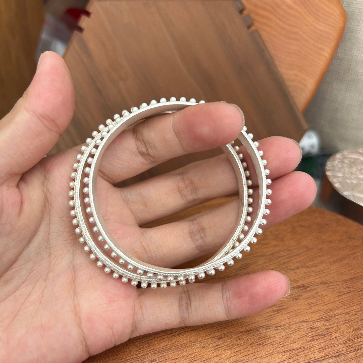 Starry Sky-Inspired Bubble Bead Pattern Silver Bracelet: A Distinctive Yunnan Yi Ethnic Jewelry Masterpiece‌