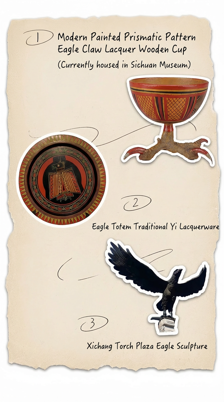 Eagle Motif Silver earrings Yi heritage craftsmanship