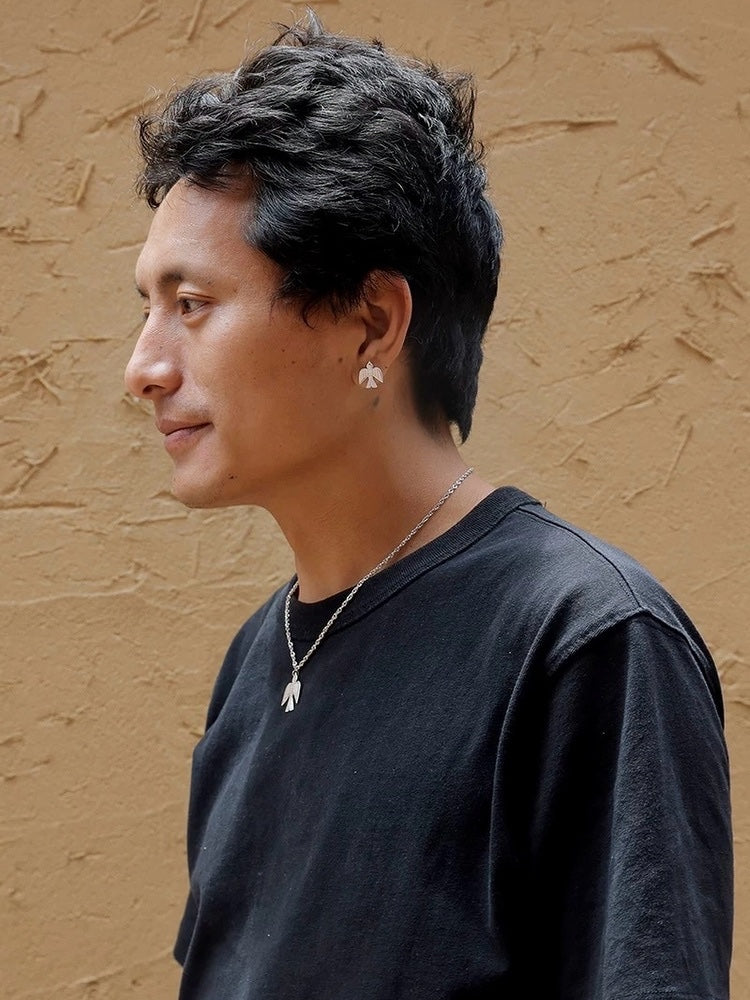 Eagle Motif Silver Necklace Symbolic ethnic jewelry Cultural heritage gift for her/him